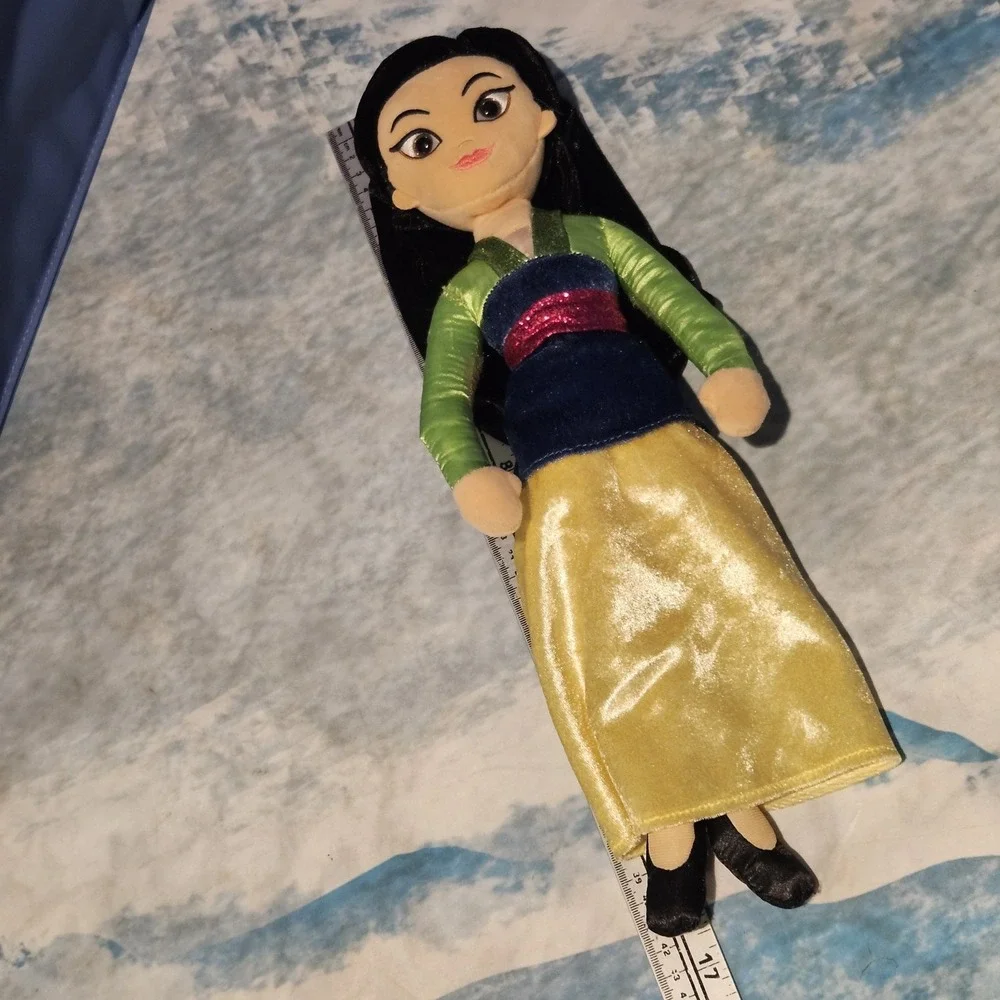 Disney TY Sparkle Mulan Plush Bundle Khan Little Brother Mushu Beanie Hang Tags